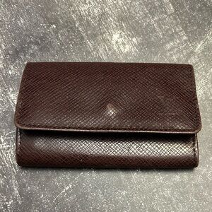 Louis Vuitton Dark Brown Key Holder with Gold Accents